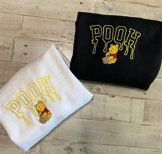 POOH Winnie the Pooh embroidered sweatshirt