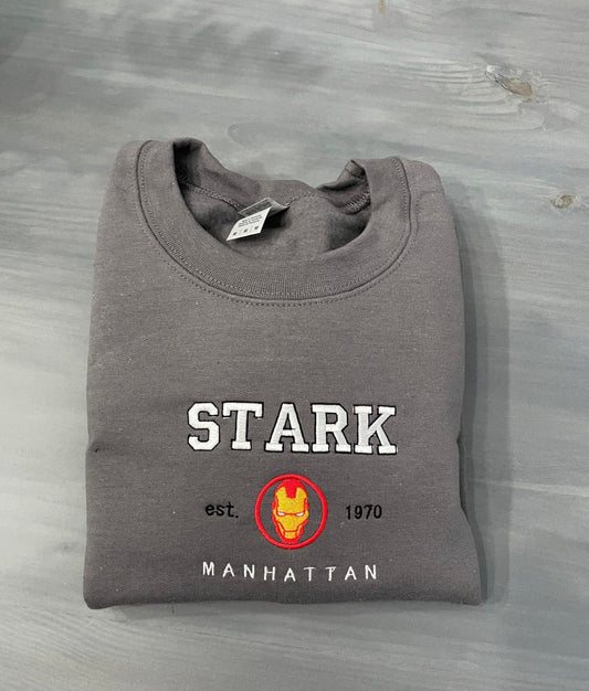 Stark Iron Man embroidered sweatshirt