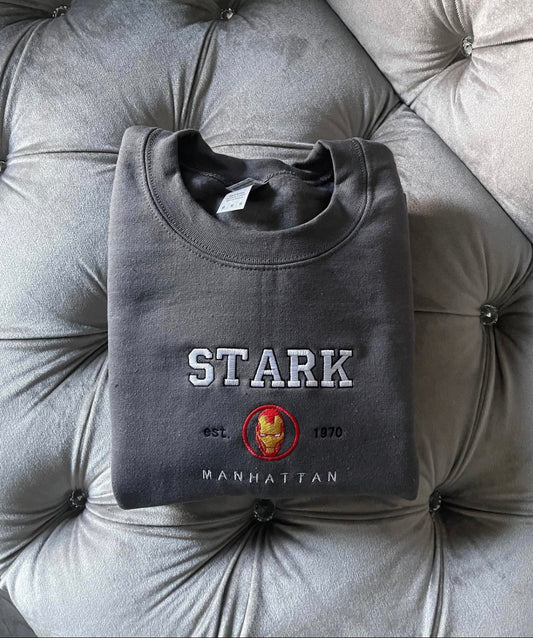 Stark Iron Man embroidered sweatshirt