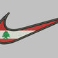 Lebanon Flag Embroidered Sweatshirt