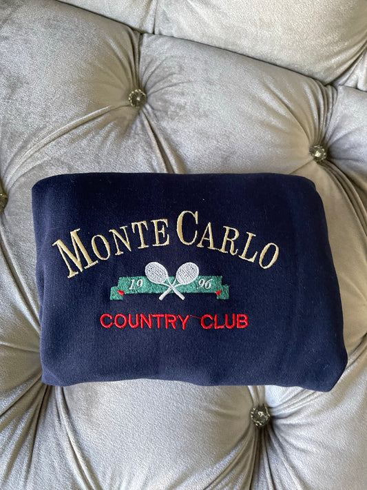 Monte Carlo embroidered sweatshirt