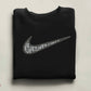 Dîôr Swoosh Embroidered Sweatshirt