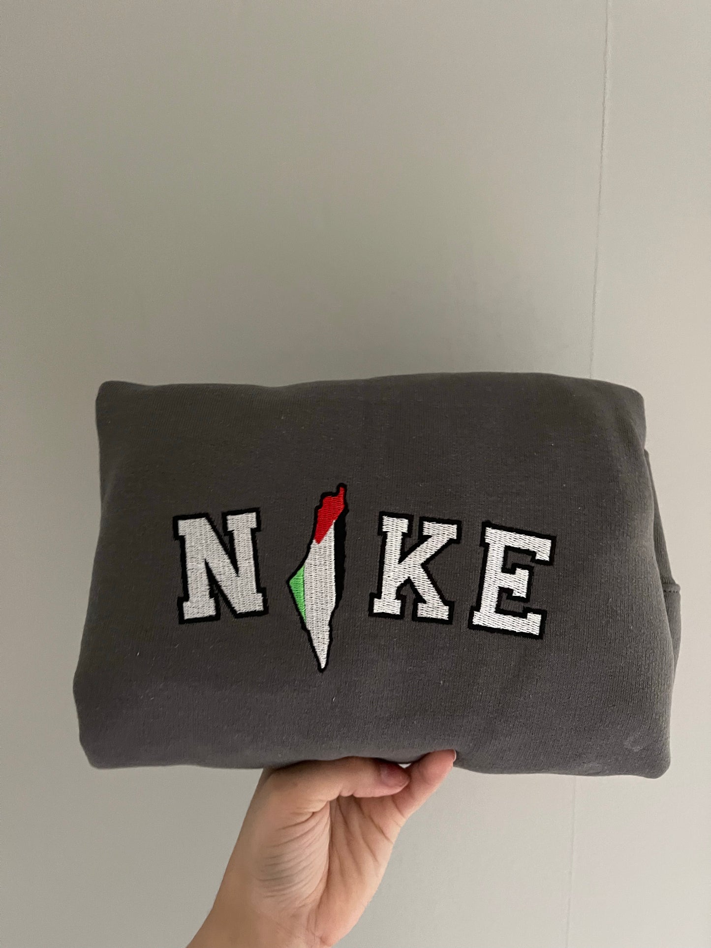 Palestine x Niike embroidered sweatshirt