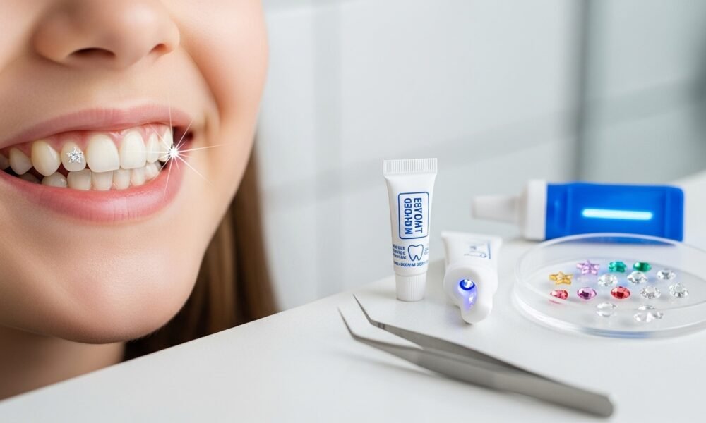 Tooth Gems: How to Safely Apply Sparkling Accessories at Home