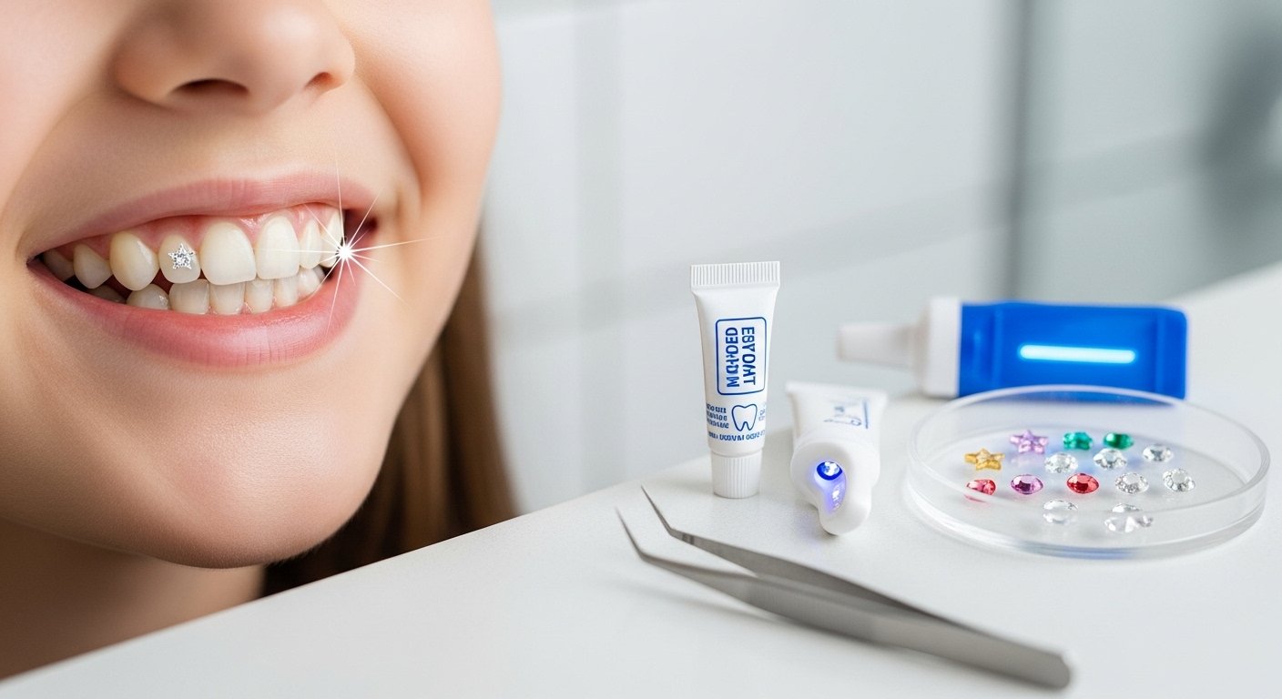 Tooth Gems: How to Safely Apply Sparkling Accessories at Home
